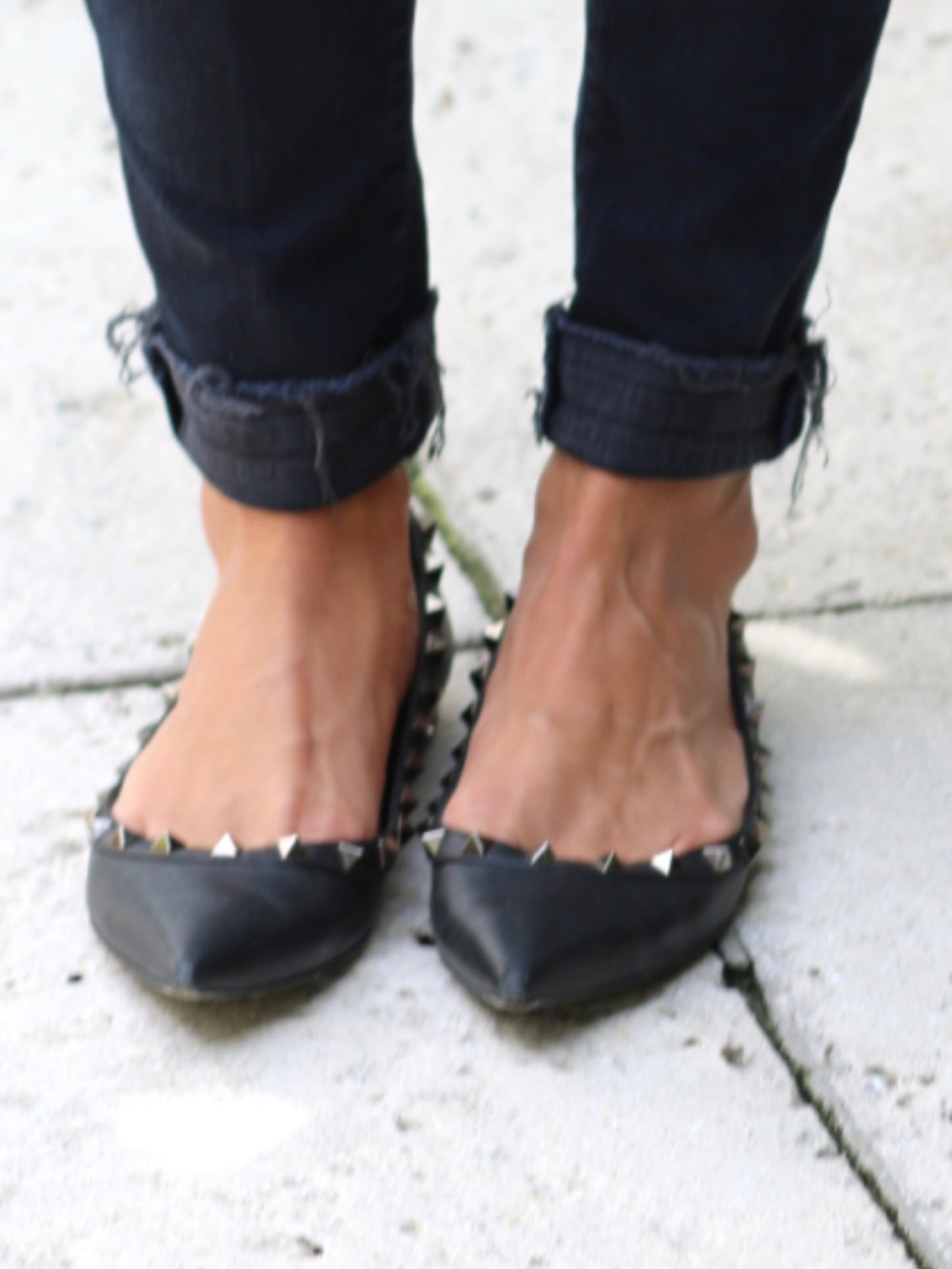 Valentino Rockstud Flats - size 37